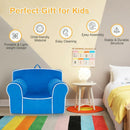 Upholstered Kids Sofa with Velvet Fabric and High-Quality Sponge by LJGDeals