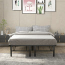 Twin/Full/Queen Size Foldable Metal Platform Bed with Tool-Free Assembly by LJGDeals