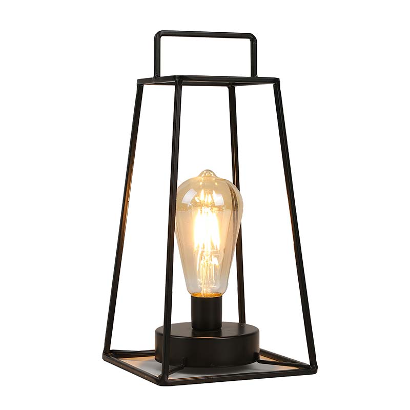 12''H Retro Style Geometric Table Lamp, photo 2 of 7