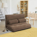 6-Position Adjustable Sleeper Lounge Couch with 2 Pillows by LJGDeals