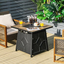 40 000 BTU 28 Inches Propane Gas Fire Pit Table With Cover by LJGDeals