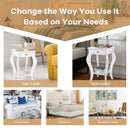 2-Tier End Table with Drawer and Shelf for Living Room Bedroom by LJGDeals
