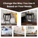 2-Tier End Table with Drawer and Shelf for Living Room Bedroom by LJGDeals