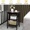 2 Pieces 3-Tier Nightstand with Reinforced Bars and Stable Structure by LJGDeals