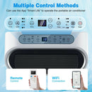 12000 BTU Portable 4-in-1 Air Conditioner with Smart Control-White by LJGDeals