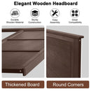 Full Wood Headboard Flat Panel with Pre-drilled Holes and Height Adjustment by LJGDeals