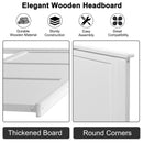Full Wood Headboard Flat Panel with Pre-drilled Holes and Height Adjustment by LJGDeals