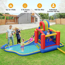 Inflatable Kid Bounce House Slide Climbing Splash Park Pool Jumping Castle Without Blower by LJGDeals