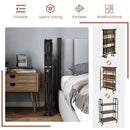 Foldable Rolling Cart with Storage Shelves for Kitchen-3-Tier by LJGDeals
