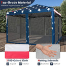 10 FT x 10 FT Pop-Up Canopy Tent Easy Setup Instant Folding Shelter with Mesh Netting by LJGDeals
