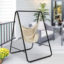 Hanging Padded Hammock Chair with Stand and Heavy Duty Steel by LJGDeals