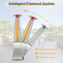 42000 BTU Pyramid Patio Heater with Wheels by LJGDeals
