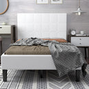 Platform Bed with Button Tufted Headboard by LJGDeals