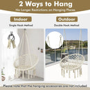Hammock Chair LED Lights Hanging Swing Indoor Outdoor by LJGDeals