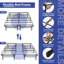 Full/King Size Folding Steel Platform Bed Frame for Kids and Adults by LJGDeals