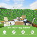 4 Pieces Expandable Faux Ivy Privacy Screen Fence Panel Pack with Flower by LJGDeals