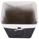 19 Gal Rectangle Laundry Basket Bamboo Clothes Hamper with Handles and Lid by LJGDeals