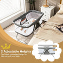 2-In-1 Baby Bassinet with Mattress and Net-Gray by LJGDeals