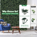 12 Pieces Artificial Peanut Leaf Hedges Panels by LJGDeals
