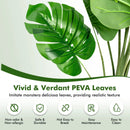 2 Pieces 5 Feet Artificial Monstera Tree Set by LJGDeals