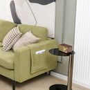 3-Seat Sectional Sofa Couch with Armrest Magazine Pocket and Metal Leg by LJGDeals