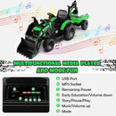 12V 3 in 1 Kids Ride On Excavator with Shovel Bucket and Music by LJGDeals