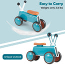 4 Wheels Baby Balance Bike without Pedal-Blue by LJGDeals