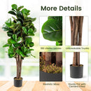 5 Feet Artificial Fiddle Leaf Fig Tree Decorative Planter by LJGDeals