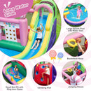 9-in-1 Inflatable Sweet Candy Water Slide Park with 680W Blower by LJGDeals