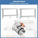 24 x 60 Inches Stainless Steel Kitchen Prep Work Table with Adjustable Undershelf by LJGDeals