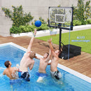 Portable Basketball Hoop Outdoor Basketball Goal System Adjustable for Kids Teens Adults by LJGDeals