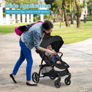 5-Point Harness Lightweight Infant Stroller with Foot Cover and Adjustable Backrest by LJGDeals