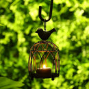 2 Pack Bird Hanging Birdcage Tealight Lantern by JHY DESIGN