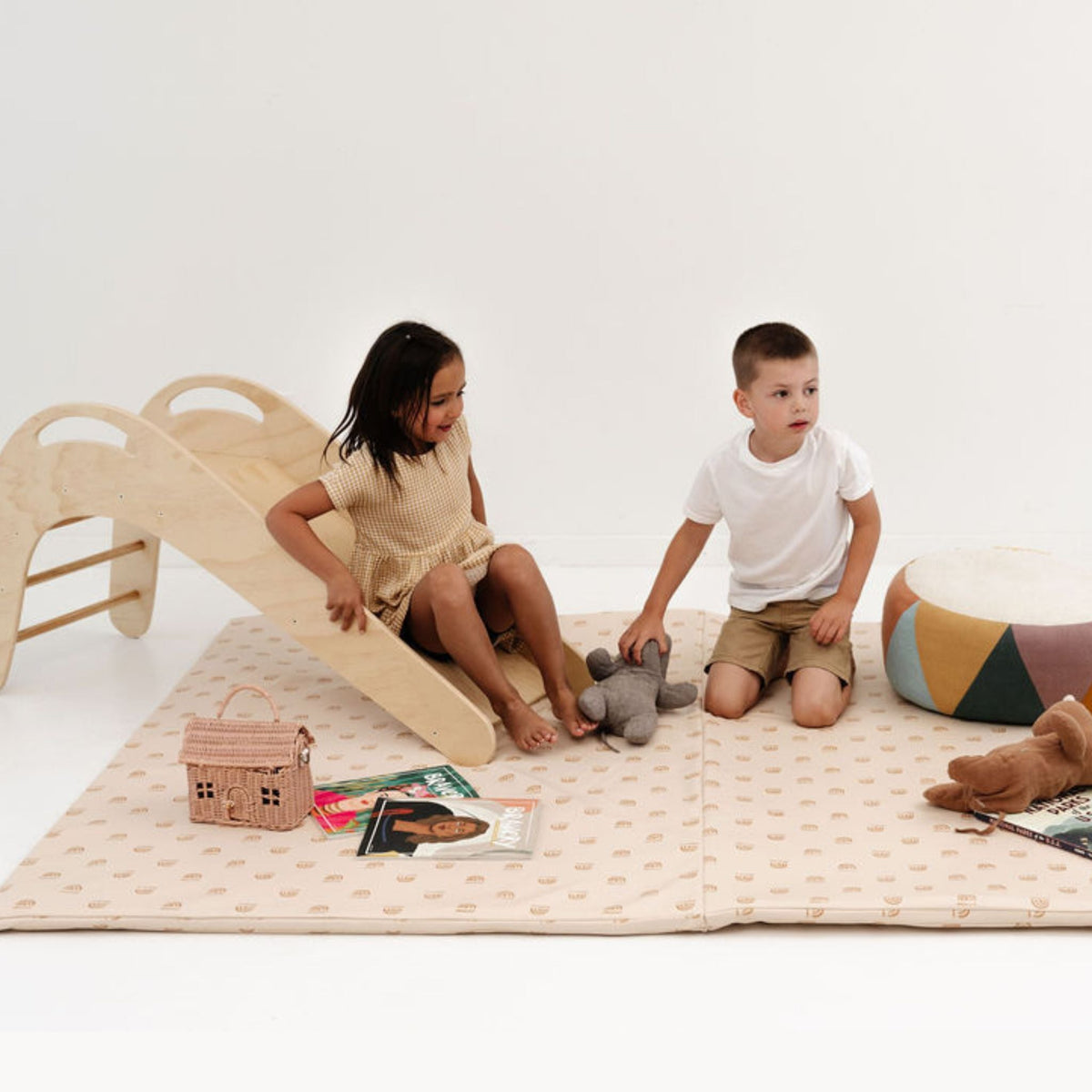Rainbow Cream Vegan Leather Mat, photo 3 of 6