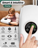 LX3 Carpal Tunnel & Wrist Pain Relief Device, Heated Air Compression Hand Massager, Lunar White