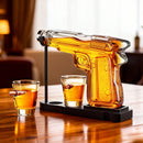 Gifts for Men Dad, 10.1 Oz Whiskey Gun Decanter Set + 2 Bullet Glasses - Unique Birthday Pistol Gift Ideas Daughter Son, Personalized Liquor Dispenser - Scotch Bourbon Vodka, Him, Brother Husband