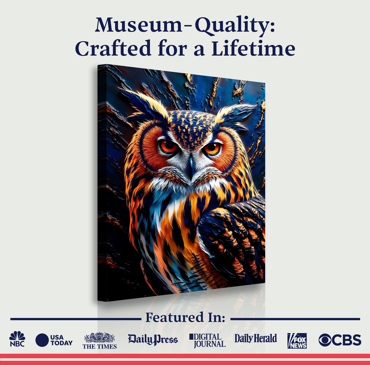 Abstract Owl Wall Art, photo 6 of 10
