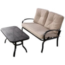 2 Pieces Patio Outdoor Cushioned Coffee Table Seat by LJGDeals