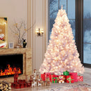 6/7.5 FT Pre-Lit Tinsel Christmas Tree Artificial Xmas Tree by LJGDeals