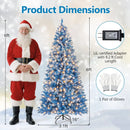 6/7/8/9 FT Artificial Christmas Tree with 767 Snowy Branch Tips by LJGDeals