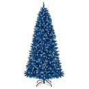 6/7/8/9 FT Artificial Christmas Tree with 767 Snowy Branch Tips by LJGDeals