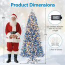 6/7/8/9 FT Artificial Christmas Tree with 767 Snowy Branch Tips by LJGDeals