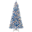 6/7/8/9 FT Artificial Christmas Tree with 767 Snowy Branch Tips