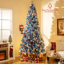 6/7/8/9 FT Artificial Christmas Tree with 767 Snowy Branch Tips by LJGDeals
