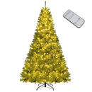 6/7/8 FT Pre-Lit Artificial Christmas Tree with Remote Control and LED Lights by LJGDeals