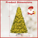 6/7/8 FT Pre-Lit Artificial Christmas Tree with Remote Control and LED Lights by LJGDeals