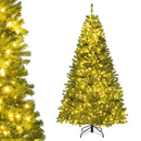 6/7/8 FT Pre-Lit Artificial Christmas Tree with Remote Control and LED Lights by LJGDeals