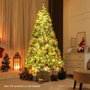 6/7/8 FT Pre-Lit Artificial Christmas Tree with Remote Control and LED Lights by LJGDeals