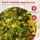 6/7/8 FT Pre-Lit Artificial Christmas Tree with Remote Control and LED Lights by LJGDeals
