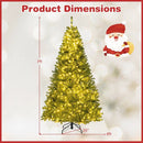 6/7/8 FT Pre-Lit Artificial Christmas Tree with Remote Control and LED Lights by LJGDeals